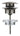 Waste set met push open plug