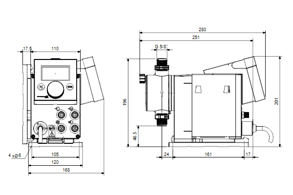 Doseerpomp DDA 7.5-16 AR-PP/E/C-F-31U2U2FG