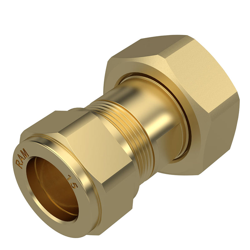 TWEEDELIGE WATERMETERKOPPELING DN15 3/4''WARTELX15MM KNEL