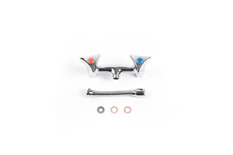 Kraanset (kraan+uitloop+ringen) 120mm