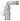 V-exact II, DN15, met bocht thermostatische afsluiter