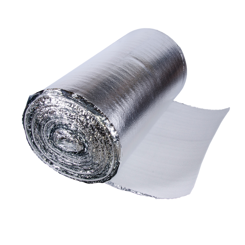 ROBOT Alu foamfolie 4 mm (1,2x25 mtr) - 30 M2 per rol - met flap