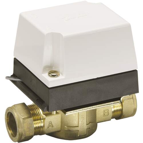 Danfoss 2-weg afsluiter HP22, 230V veerretour, 22mm knel