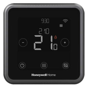 Honeywell Home T6 slimme thermostaat, bedraad, voor wandmontage, zwart, exclusief ketelmodule