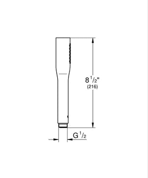Euphoria Cosmopolitan Stick Handdouche 1 straalsoort