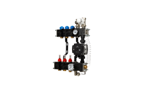 VTE composiet vloerverwarming verdeler  pomp Grundfos UPM3 3-groeps