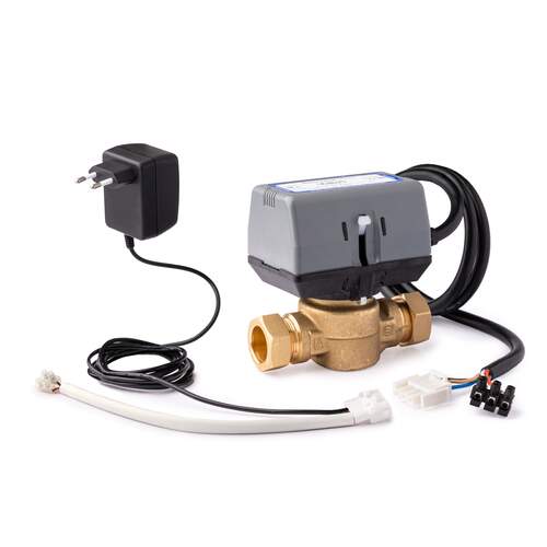 Honeywell Home Y-VC zoneregelset stadsverwarming, 2-weg, 22 mm knel, met omschakelcontact