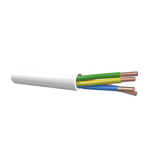 Dynamic thermostaatkabel 4 x 0,8 mm wit op rol l= 100 m