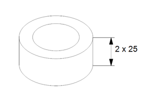 LM/LP->TP replacement set, DN100/100 L25
