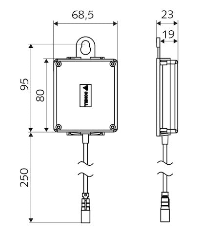 SL Universeel batterijvak 6 V 4 alkaline batterijen type AA