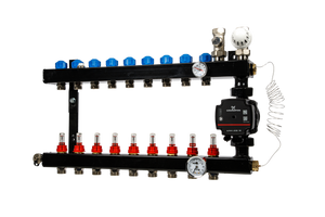 In-line verd. 9-gr. e.c, Grundfos UPM3 aansl. 3/4"inreg.