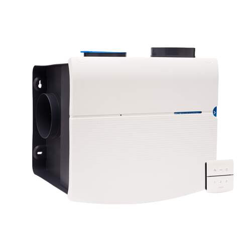 Orcon MVS-15RHBP woonhuisventilator met vochtsensor, RF-bediening en perilexstekker