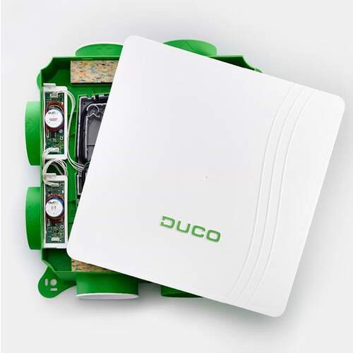 Duco woonhuisventilator DucoBox Focus RF Wired 230V ventilator gelijkstroom randaarde