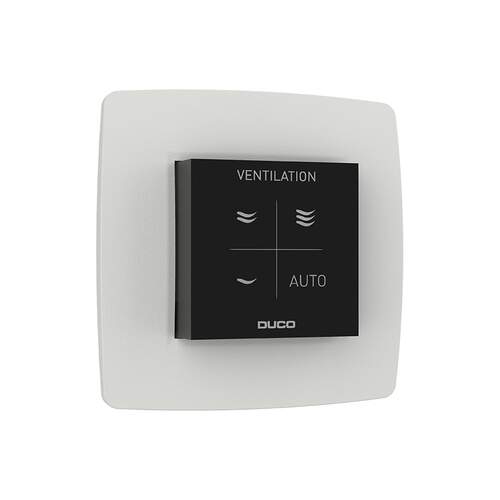 Duco vocht ruimtesensor RF/Wired, zwart