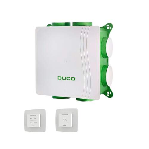 Duco DucoBox Silent 2.0 All-in-one woonhuisventilator met 2 CO2-sensoren