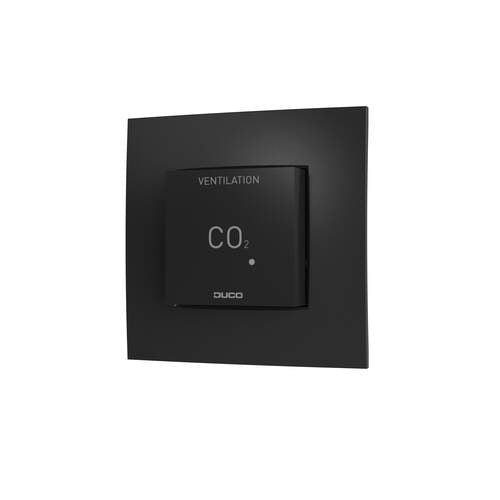 Duco CO2 ruimtesensor zonder bediening RF/Wired, zwart
