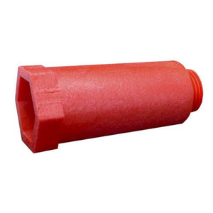 Komfort specieplug 1/2" met o-ring, rood