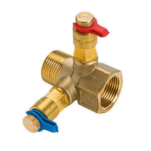 Komfort meetflens brons PN 25 2 meetpunten DN 20 3/4"