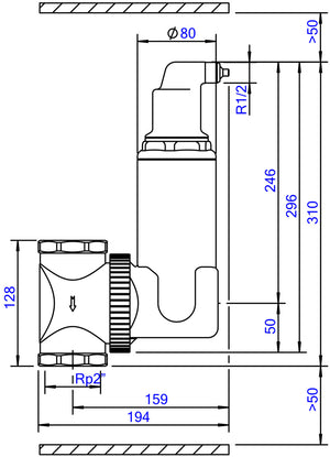 SpiroVent RV2 -2" -Uni