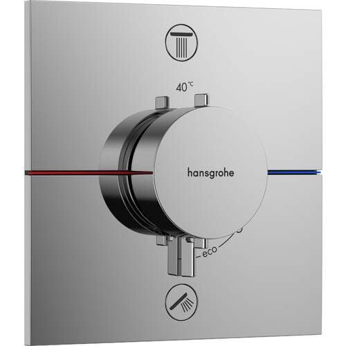 Hansgrohe ShowerSelect Comfort E thermostaat inbouw voor 2 functies, chroom