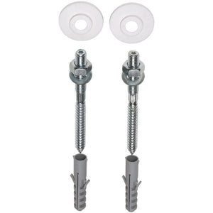 FISI wastafelbev.set stokeind M10x110+plug, ring, moer, geleidingsring