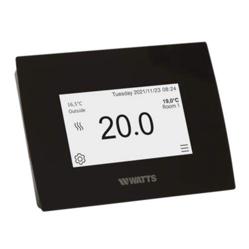 Watts Vision centrale touchscreen BT-CT03, RF 868MHz, Wifi, zwart