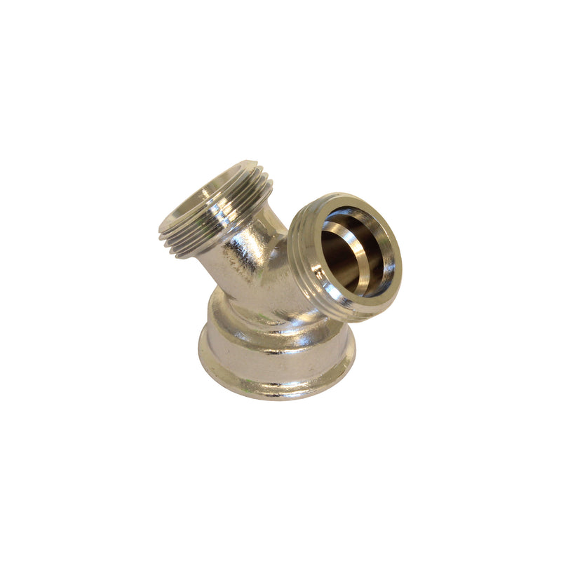 Y stuk 3/4" bi.dr.+2x3/4" bt.dr. ms verchr.