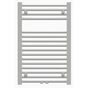 Comfort Line Moby badkamerradiator, h=775 mm, b=500 mm, 375 Watt, RAL9016, met middenaansluiting