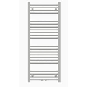 Comfort Line Moby badkamerradiator, h=1217 mm, b=600 mm, 595 Watt, RAL9016, met middenaansluiting