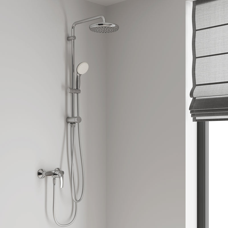Tempesta System 210 Flex douchesysteem met omstelkraan voor wandmontag