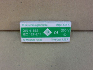 Zekering 5x20T1.25A (10x)
