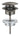 Waste set met push open plug