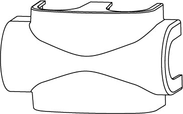 Bekleding haaks/recht, wit