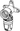 TECElogo-Push muurplaat, standaard messing, afmeting 16 x 1/2"