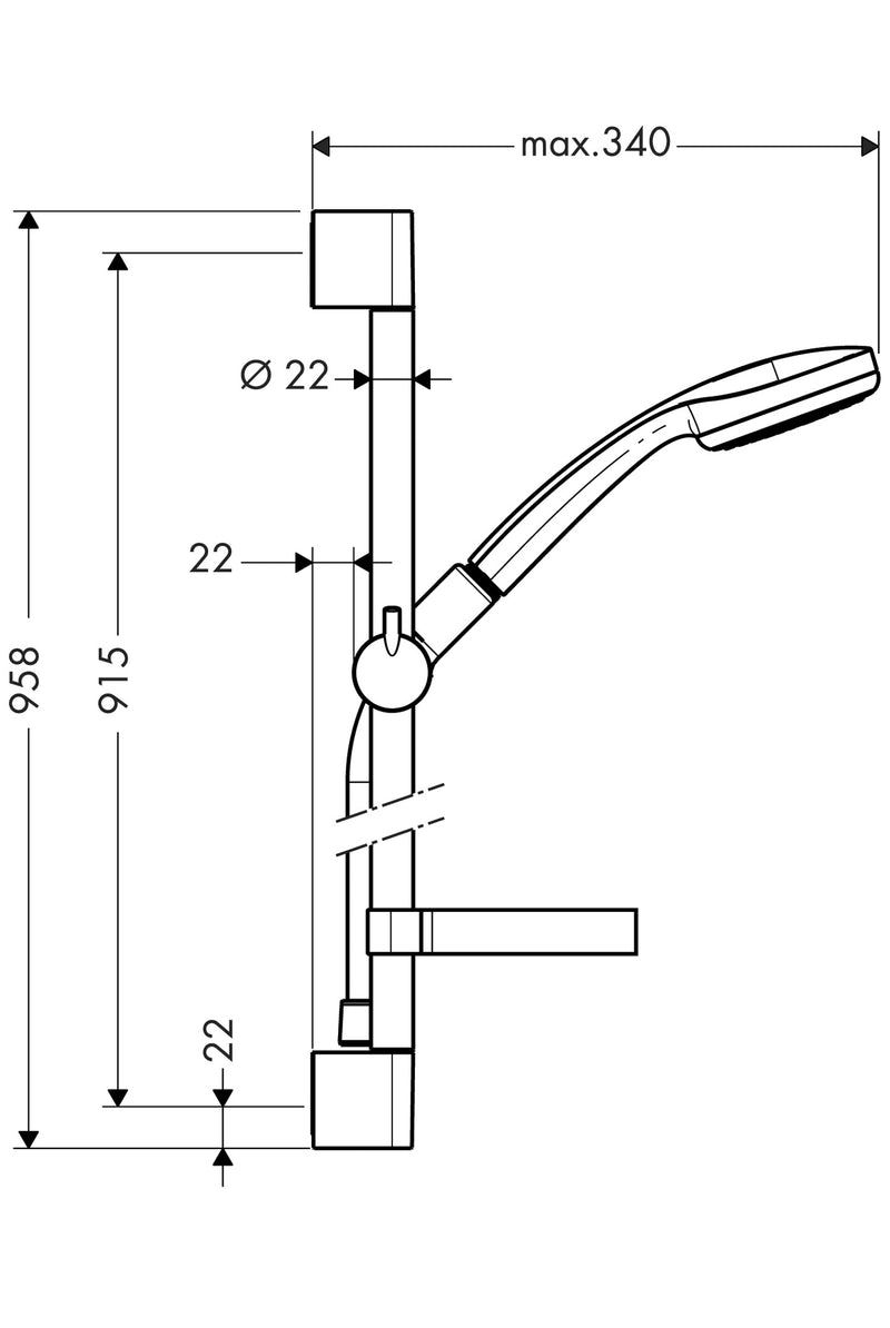 HG Croma 100 1jet / Unica'C set 90 cm