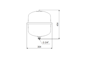 Drukvat GT-U-33 PN10 G¾" V