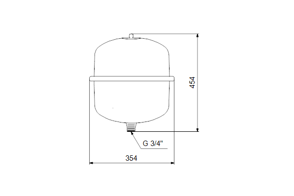 Drukvat GT-U-33 PN10 G¾" V