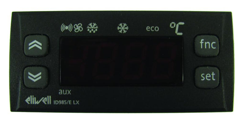 Digifrost inbouwthermostaat ID 985 LX / CK / B, 12Vac-dc, incl. real time klok, buzzer, exc. PTC/NTC sensoren