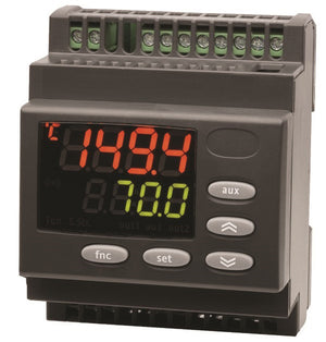 Thermostaat DIN-rail/wandmontage DR 4020 90-240Vac Pt100 sensor 2 setpunten