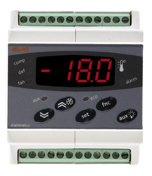 Thermostaat DIN-rail/wandmontage EWDR 984 230V 1x16A/2x8A excl. 3xNTC/PTC sensor met ontdooiing