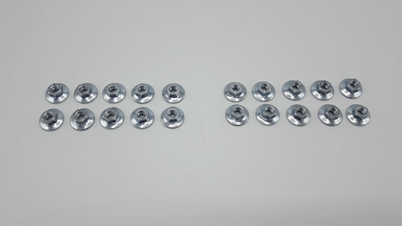 Moer flens M6 (20 stuks)