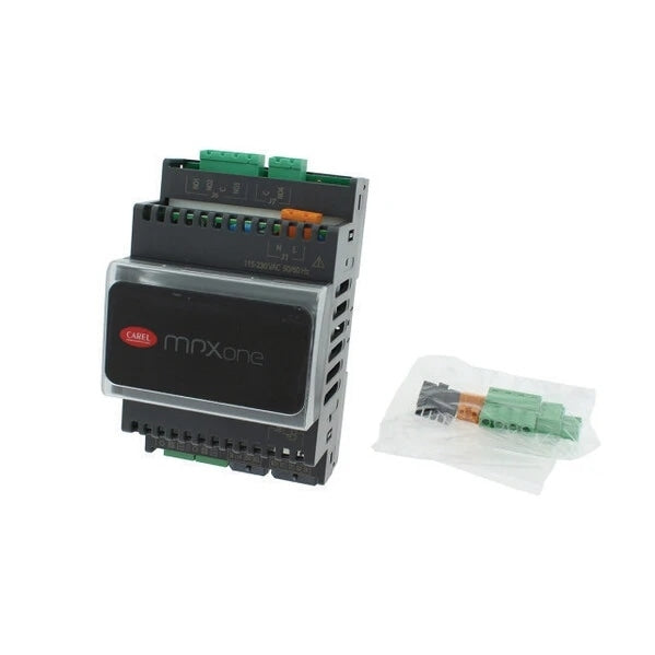 MPXone Medium DIN, S1M0007N0B110, 115-230Vac, 16A 8A 5A 5A, RTC, BMS, Fieldbus, 2AO