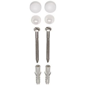 FISI closet beves.set DIN571 6x70 combi A2, plug, rozet, afdekkap wit