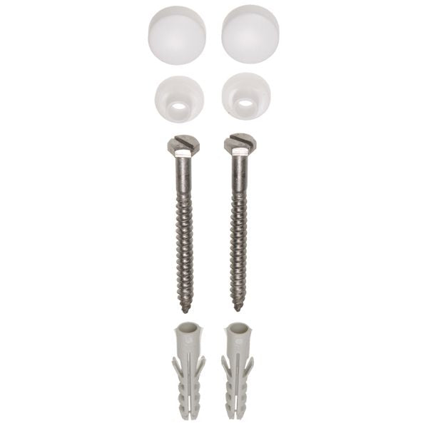 FISI closet beves.set DIN571 6x70 combi A2, plug, rozet, afdekkap wit
