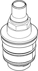 DO Thermostaatcartouche met regeleenheid RESERVEONDERDELEN
