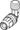 TECElogo-Push puntstuk haaks, standaard messing, afmeting 25 x 3/4"