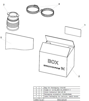 Second inlet s. D50/40/39 WC-3/CWC-3/C-3