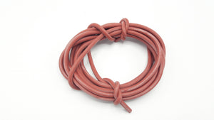 Rondsnoer Ø7 mm siliconenrubber 5 m (rood)