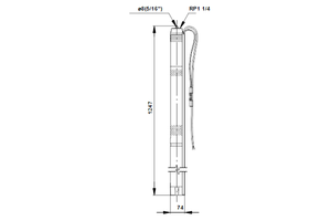 Bronpomp SQF 2.5-2 MSF3 Rp1¼ cpl. 1.4 kW AC1x90-240V/DC30-300V