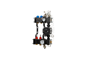 VTE composiet vloerverwarming verdeler  pomp Grundfos UPM3 2-groeps